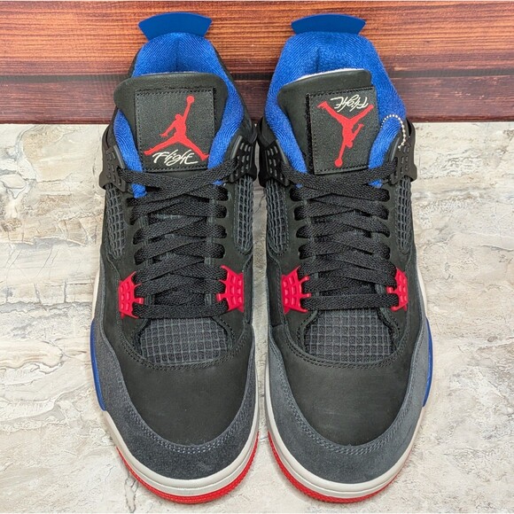 Nike Air Jordan 4 Retro Rare Air Men's 10.5 Black Red Blue FV5029-003 B-grade - Picture 5 of 11